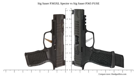 p365 vs p365xl|compare handguns side by side.